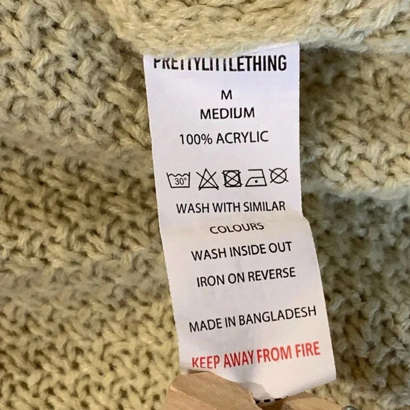 Pretty Little Thing Women's Waffle Knit Long Sleeve Drawstring Lounge Set‎ SZ M - Picture 11 of 16